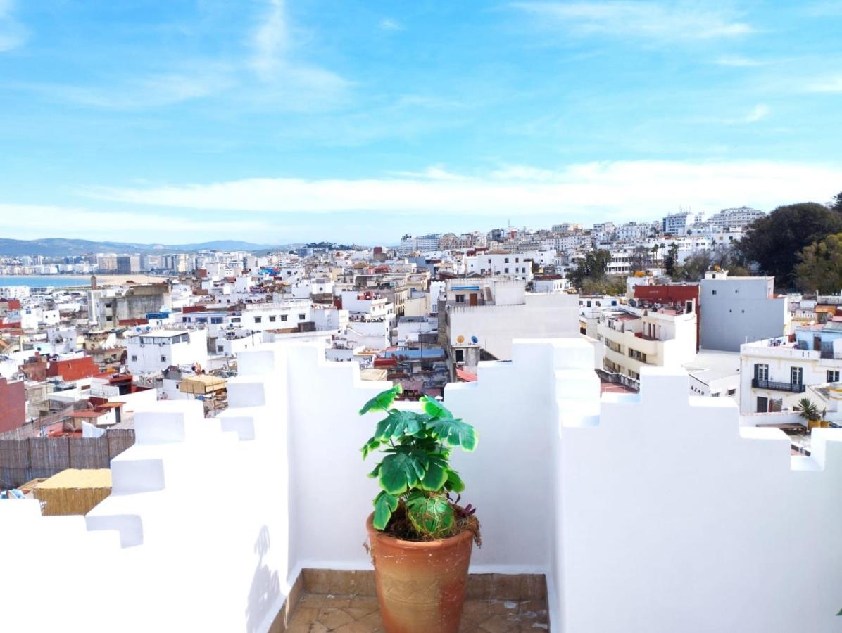 Maison Medina, Terrasse Panoramique, Vue Mer Tangier Bagian luar foto