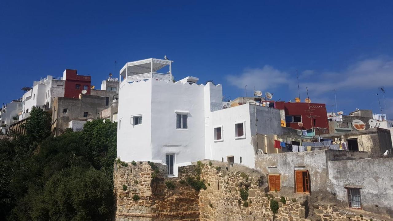 Maison Medina, Terrasse Panoramique, Vue Mer Tangier Bagian luar foto
